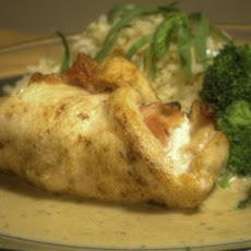 Chicken, Basil, Prosciutto and Goat Cheese Roulade With a Lemon