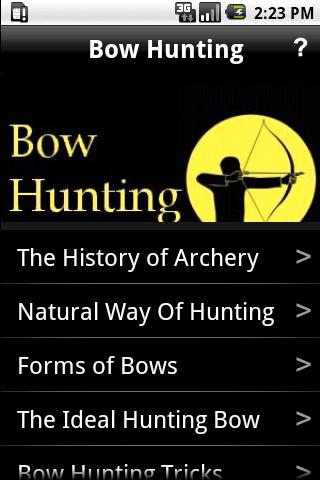 Bow Hunting