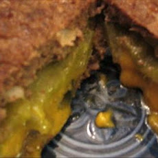 Cheese & Green Chilies Stuffed Burgers