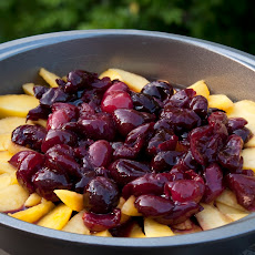 Peach-Cherry Almond Torte