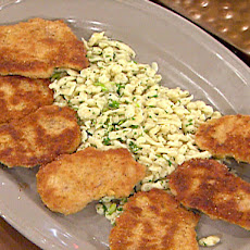 Paneed Pork Medallions with Herbed Spaetzle and Brown Butter Sauce