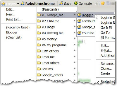 RoboForm folders