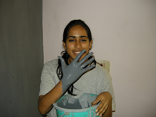 Mixing paint