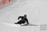 Snowboard talla de primera hora de la mañana en pana Peek'n Peak Resort and Spa en el oeste de Nueva York. Billy Bacon se muestra aquí de los suburbios de mezcla
