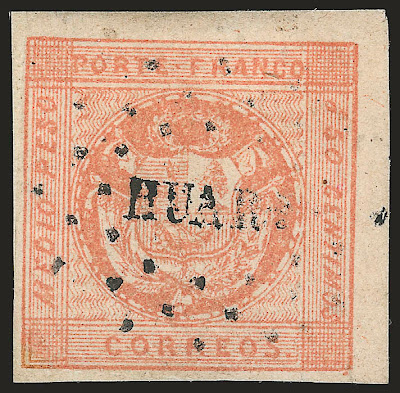 Erreur de couleur sur un timbre péruvien