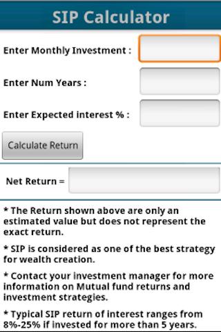 SIP Calculator