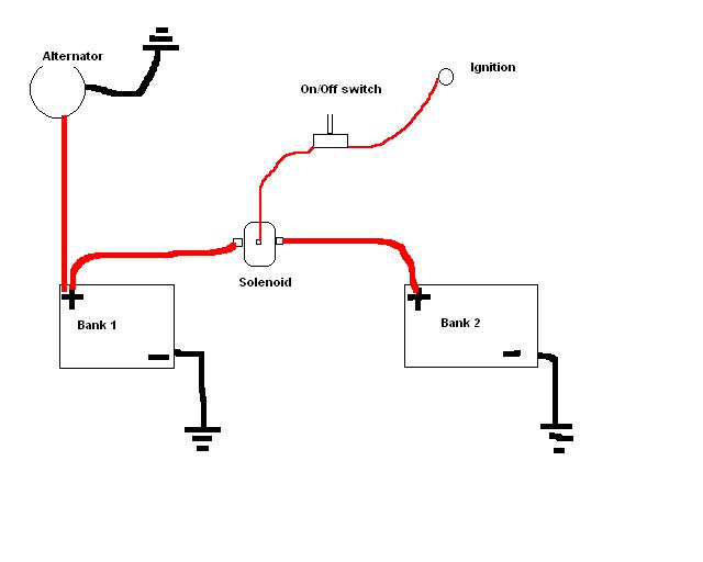 Diagram Based Battery Isolator Wiring Diagram Completed