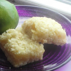 Tequila-Lime-Coconut Macaroon Bars