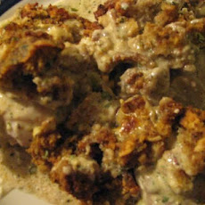Super Easy Chicken Casserole With Stuffing
