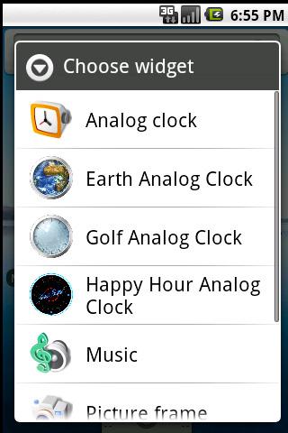 Golf Clock Widget