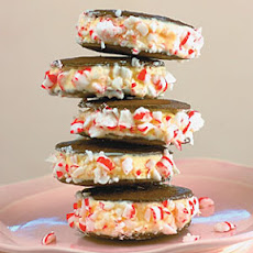 Peppermint-Chocolate Ice Cream Sandwiches