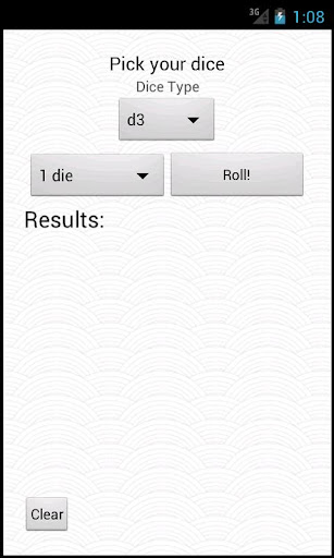 simpledice-roller for android screenshot