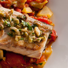 Grilled Mackerel with Tomato, Fennel, and Capers Recipe