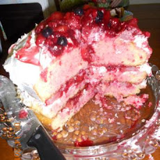 Triple Berry Cake W/Yellow & Strawberry Cake