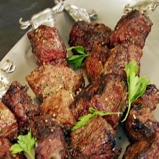 Argentinean Skewers with Sherry Vinegar Steak Sauce and Grilled Scallions
