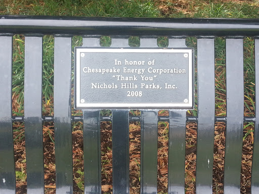 Nichols Hills Park Memorial Bench