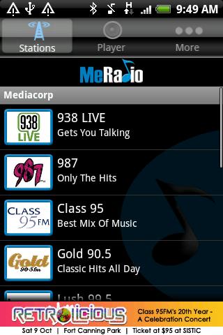 meradio for android screenshot