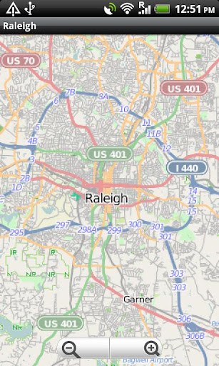 Raleigh Street Map