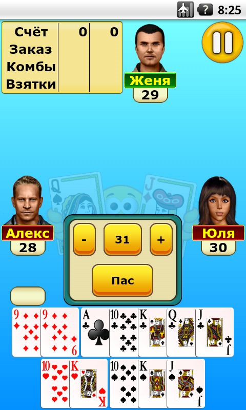 Android application Pinochle screenshort