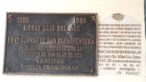 Placa A Fray Luis Bolaños Y Alonso