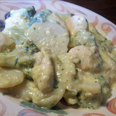 Slow Cooker Cheesy Broccoli Chicken Casserole