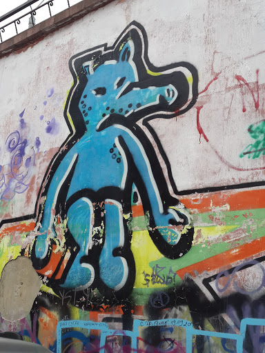 The Blue Alien Mural