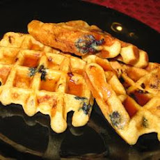 Blueberry Oat Waffles