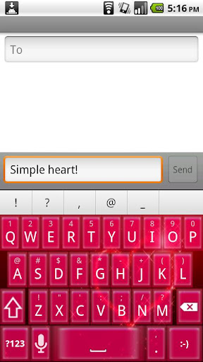 Simple Heart Keyboard Skin