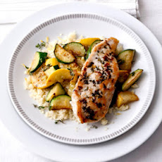 Sautéed Zucchini with Lemon-Thyme Chicken
