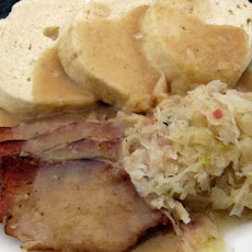 Sauerkraut, Dumplings, With Pigs Knuckles, Pork or Hot Dogs