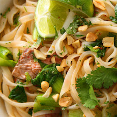 Seared Steak with Spicy Rice Noodles Recipe