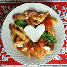 Penne with Eggplant and Mozzarella
