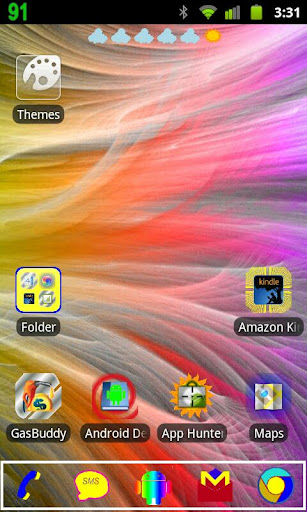 Rainbow Theme go launcher ex