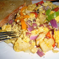 Leftover Corned Beef Scramble