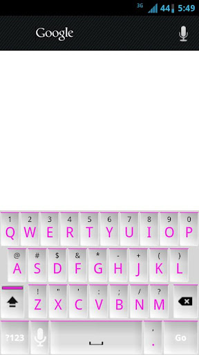 White and Pink Keyboard Skin