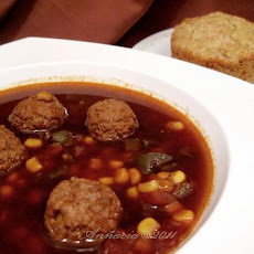 Mexican- Meatball Salsa Soup