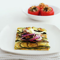 Zucchini-Mushroom Pizza