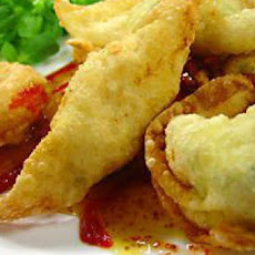 Chicken and Goat Cheese Wontons
