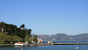 North Point Street, Fort Manson, San Francisco Maritime National Historical Park, San Francisco Bay, Golden Gate Bridge