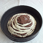 Flan zébré (avant cuisson)