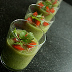 Soupe glacée au concombre