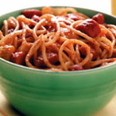 Hot Dog Spaghetti Rings