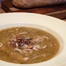 Quinoa Soup with Roast Chicken