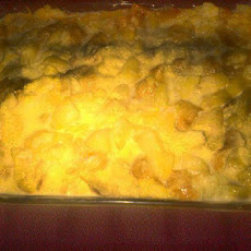 Peggy's Peach Bread Pudding