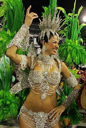 Belle ragazze Brasiliane nel Carnevale di Rio de Janeiro Brasil