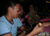 and now, we eat!  or Goerge does...i'm not touchin' that! ;)