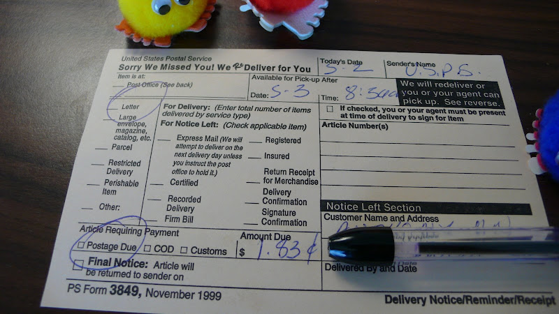 I own the Post Office 1.83 cents I own the Post Office 1.83 cents