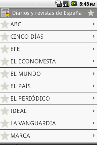 スペインの新聞や雑誌