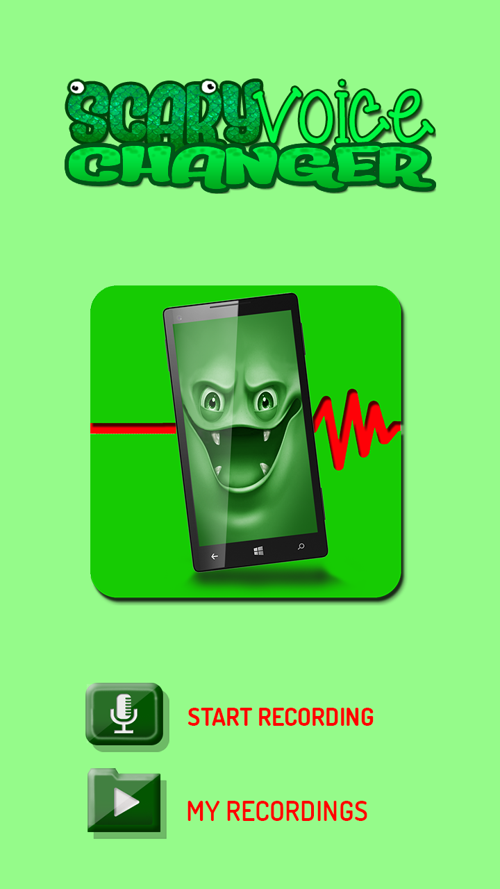 Android application Scary Voice Changer screenshort