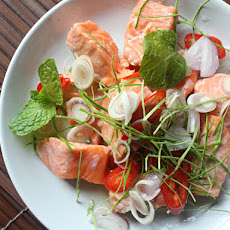 Thai Herbal Salmon Salad (Phla Pla Salmon)